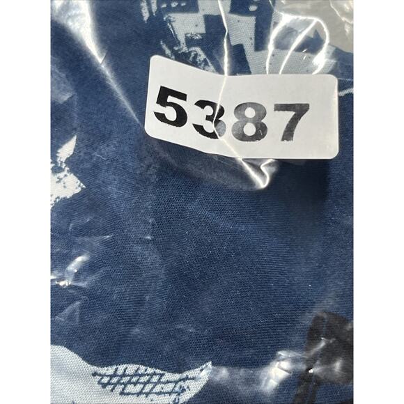 Star Wars Shirt Mens Medium Blue Button Up Short Sleeve Camp Casual Rayon - Picture 11 of 11